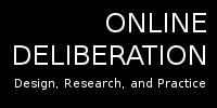 Online Deliberation book logo